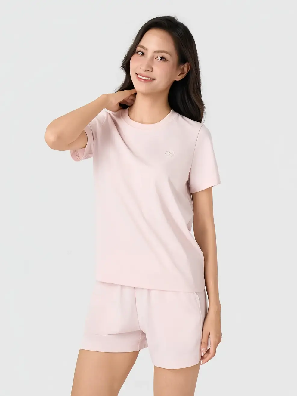 Bộ Đồ Nữ Phối Lé Năng Động -  Hồng 170 - S