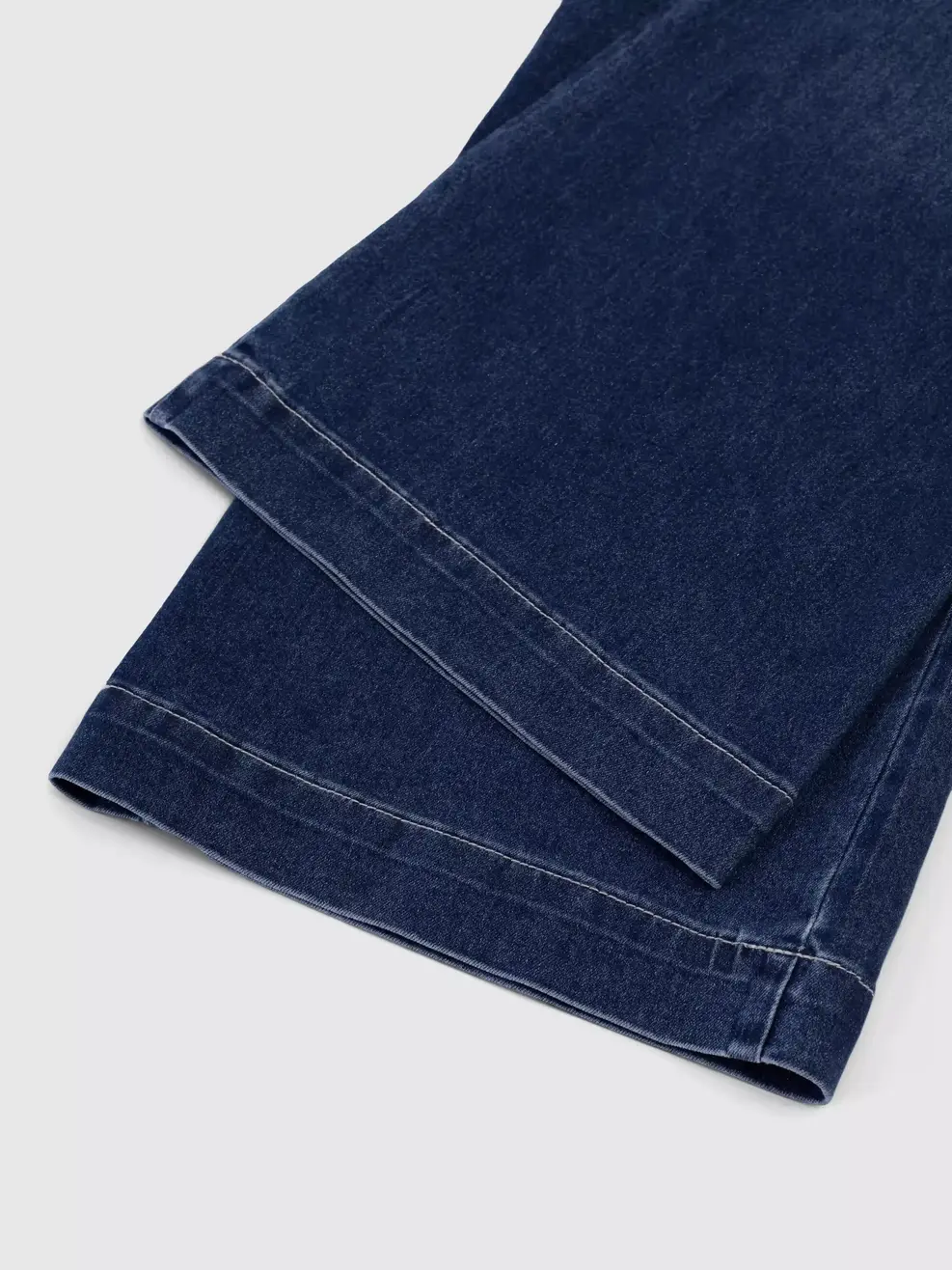 Quần Jeans Nữ Wide Leg Ly Chéo - Màu chàm 002 - 26