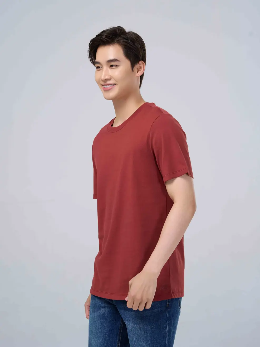 Áo thun nam LOGO YODY - Nâu - M