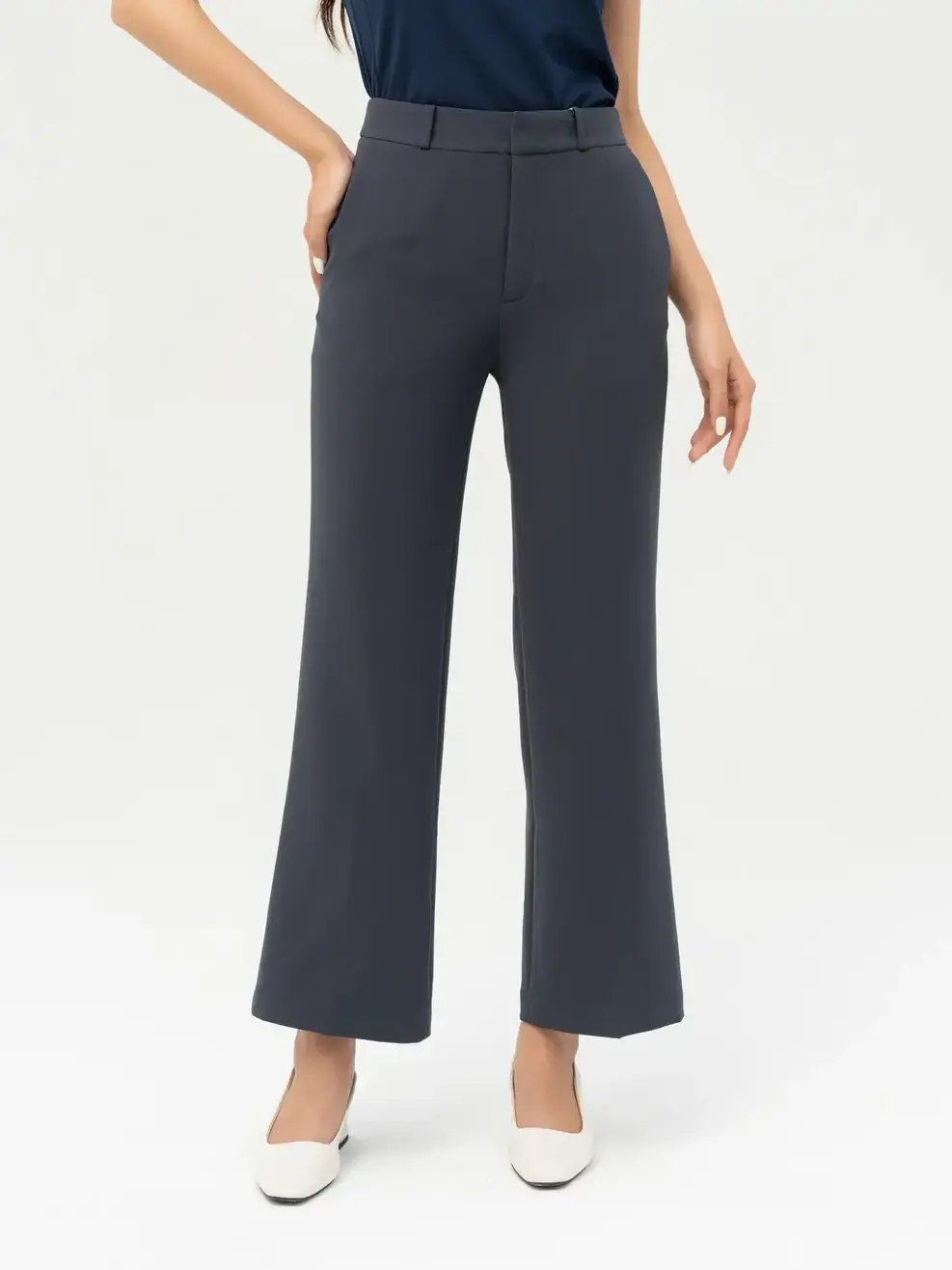 Quần Dài Ống Vểnh Cơ Bản (QAN6014) - Than chì 002 - S