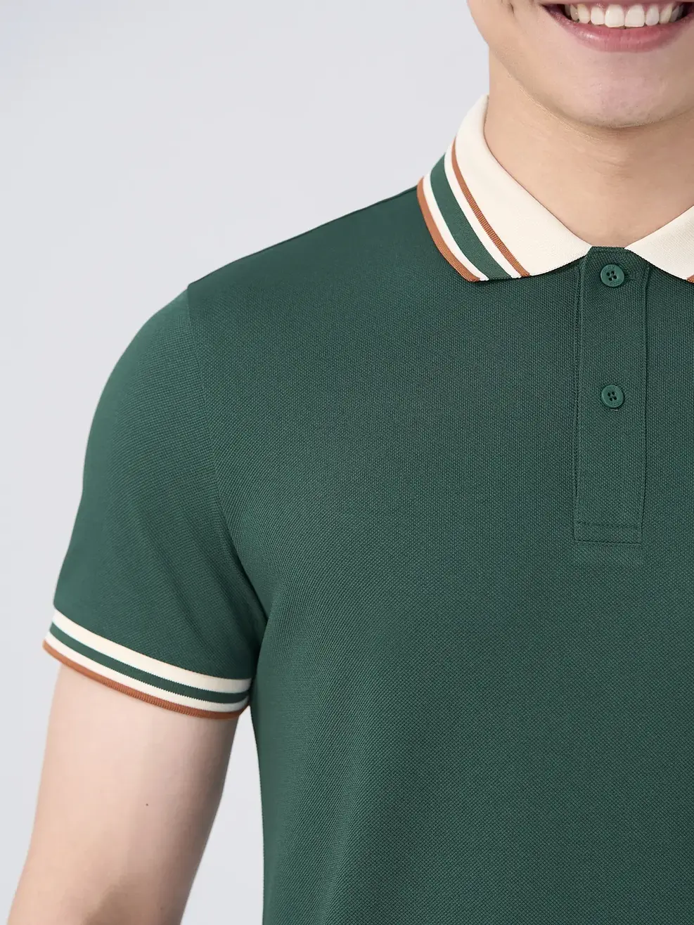 Áo Polo Nam Bo Cổ Phối Màu (APM7213) - XANH 067 - M