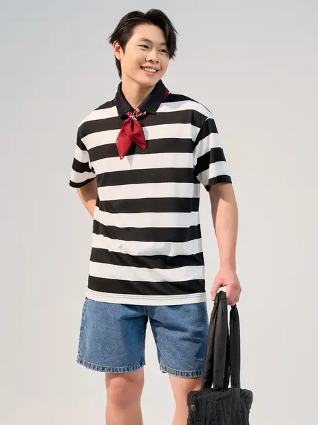 Áo Polo Yoguu Hoạ Tiết Kẻ