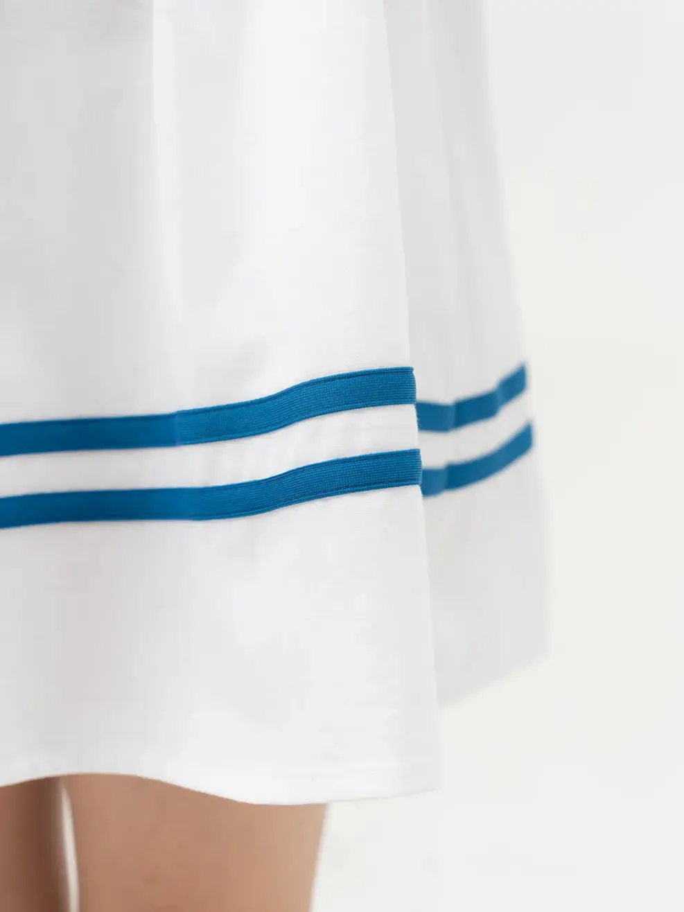 Đầm Bé Gái Đè Dây Dệt Trang Trí - Trắng - 2-3