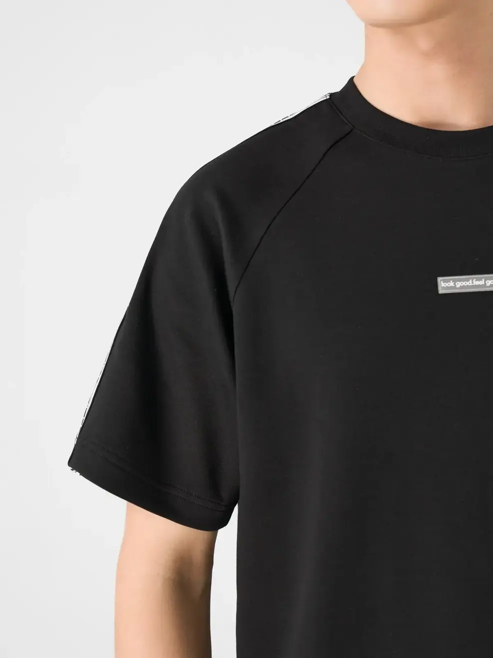 Đồ Bộ Nam Phối Dây Dệt - Đen - M