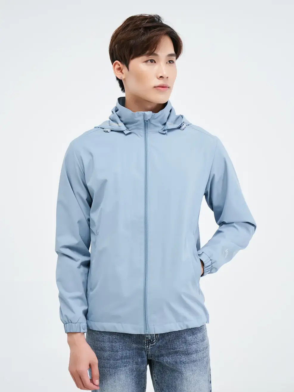 Áo khoác nam súp sườn - Xanh trời - XL