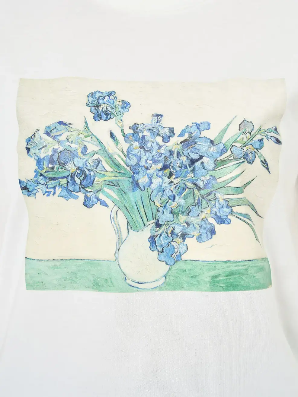 Áo thun nữ in flower - Trắng - S