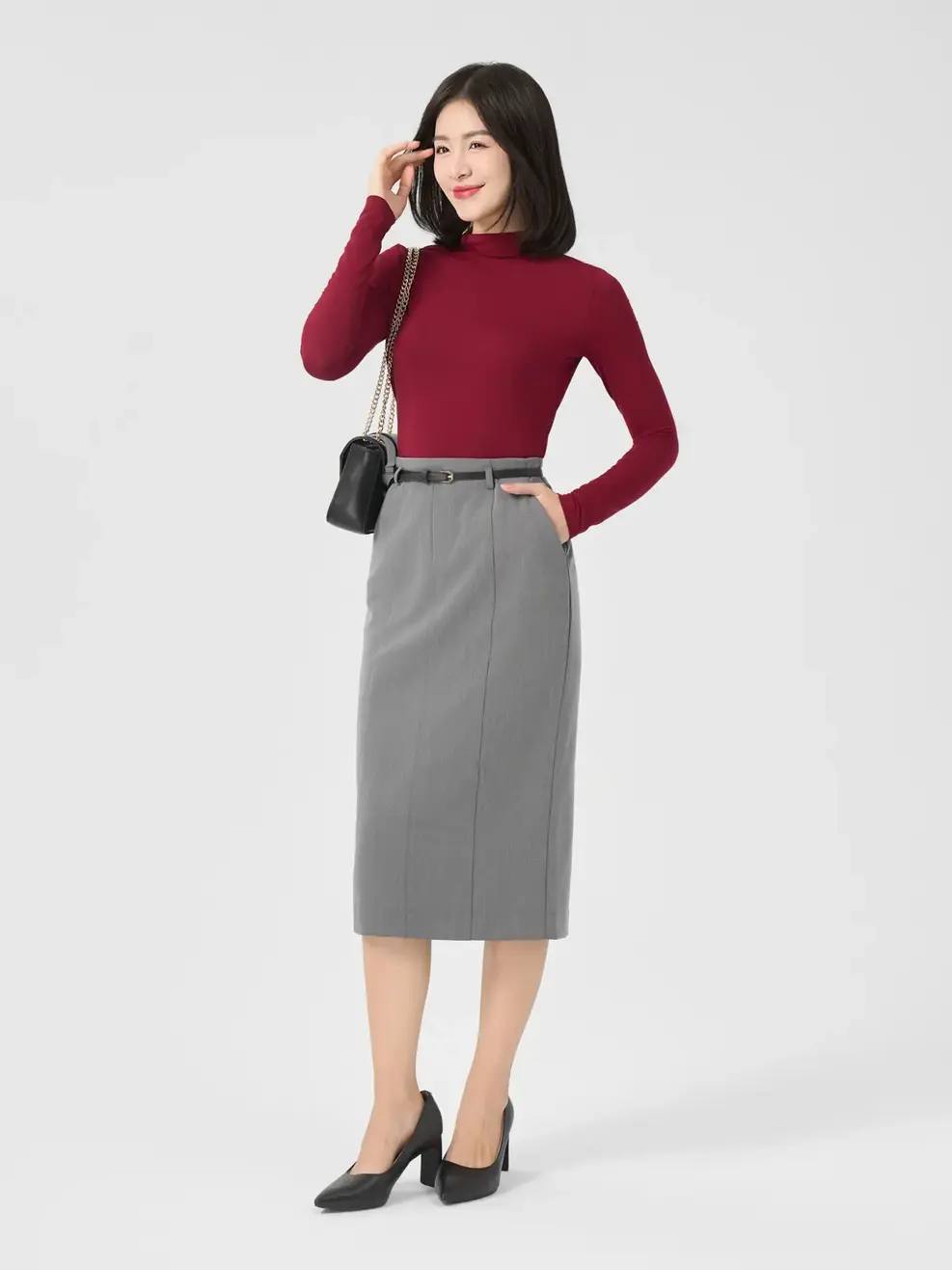 Áo Body Giữ Nhiệt Bamboo Cổ Leo - Màu đỏ 008 - S