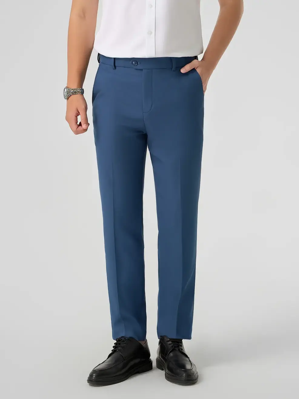 Quần Dài Âu Nam Slim Cạp Di Động (qam6039) - Xanh Da Trời 072 - 29