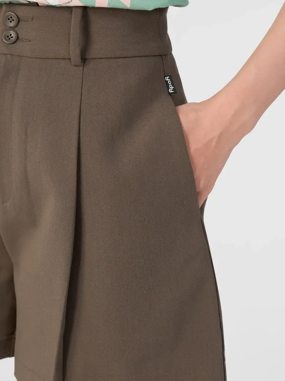 Quần Shorts Nữ Form Rộng (QSN7008) - NÂU ĐẬM 03 - S