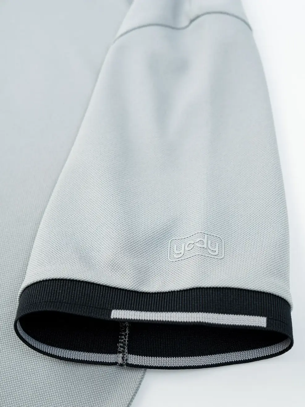 Áo Polo Nam In Thân Sau Phối Bo - Ghi - M