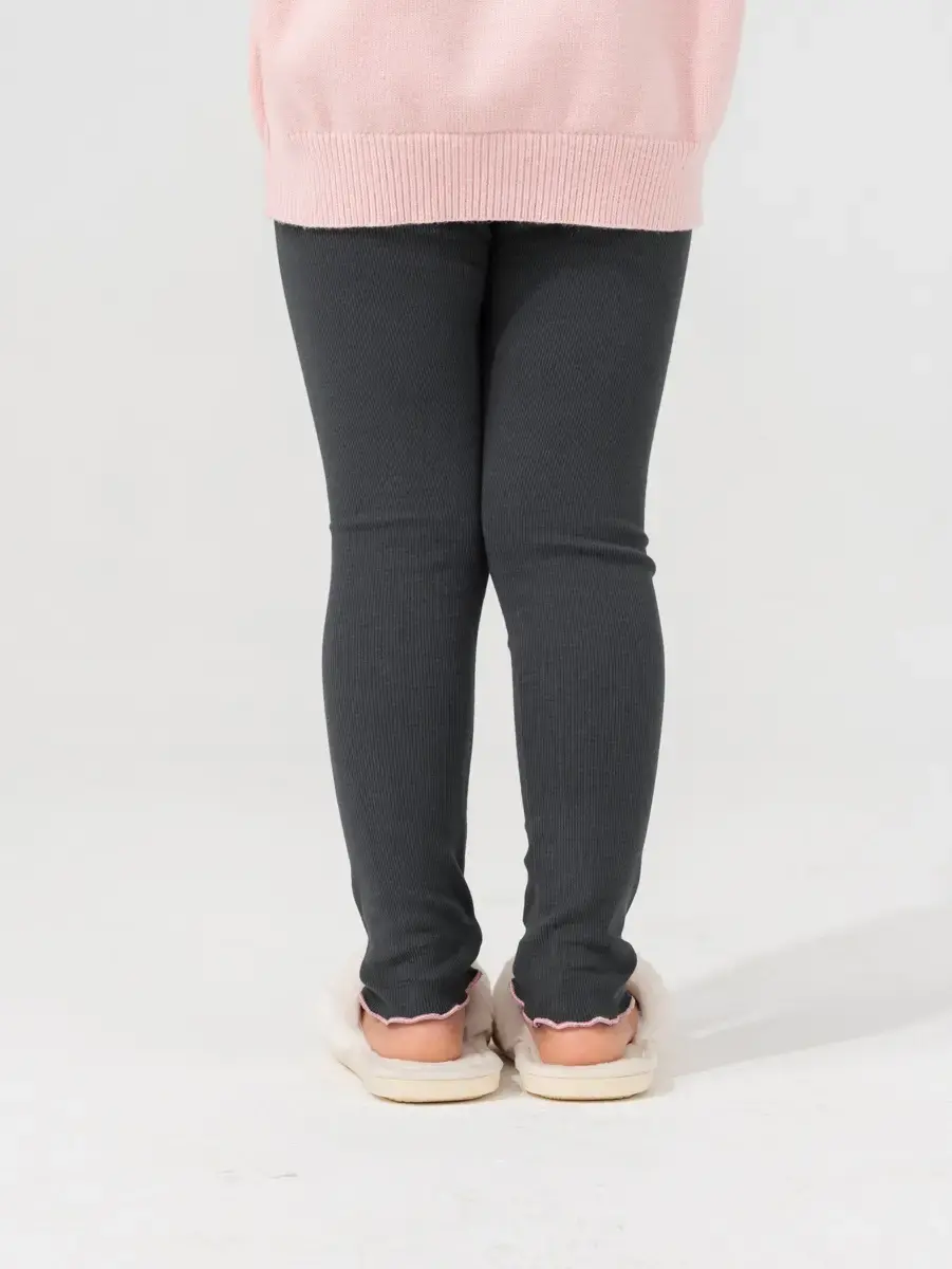 Quần Leging Kid Thêu Cừu - Xám - 2-3