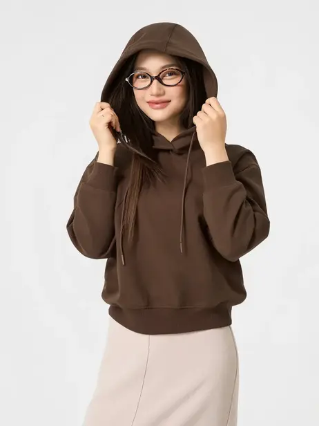 Áo Nỉ Mũ Cơ Bản Dáng Suông