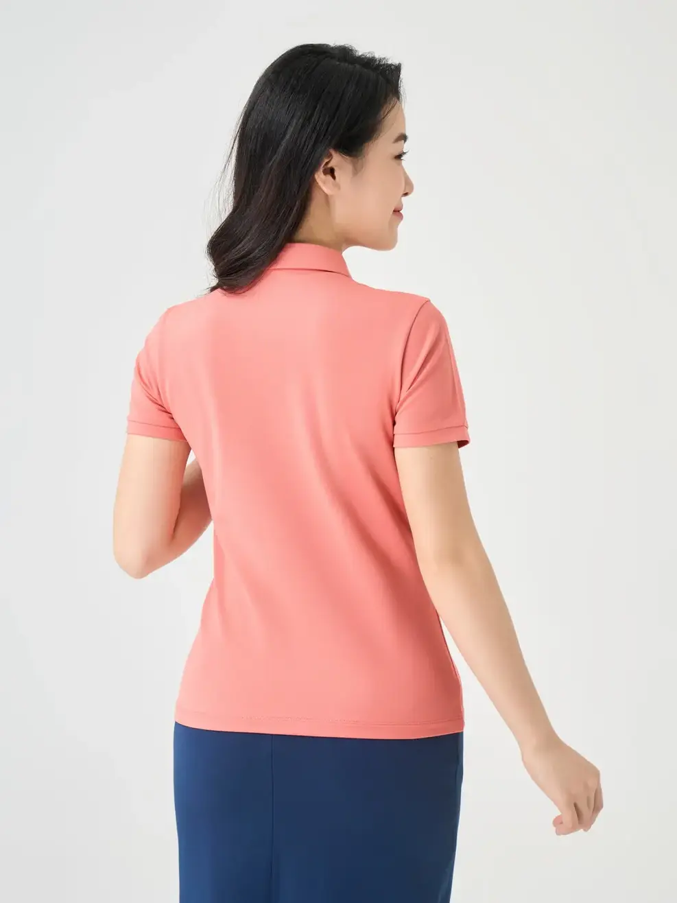 Áo Polo Nữ Cổ Sen - Gạch - S