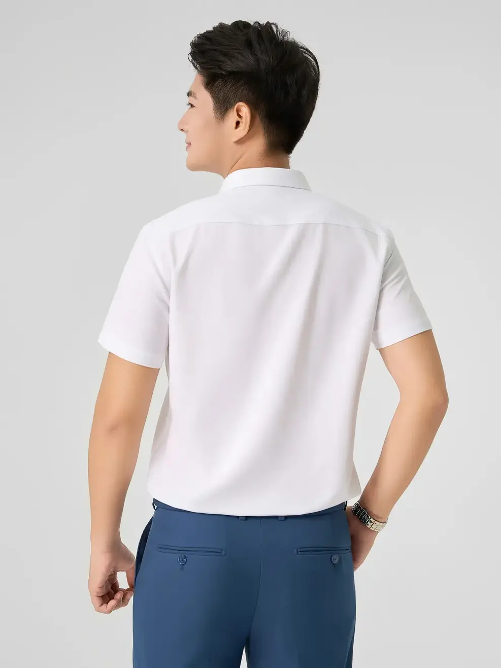 Áo Sơ Mi Nam Cộc Tay Túi 3M (SNM5005) - TRẮNG 023 - M