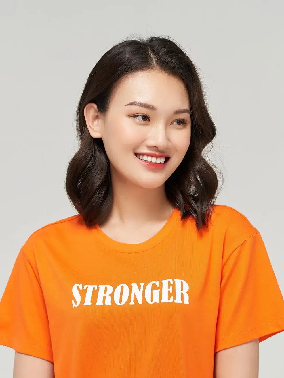 Bộ đồ nữ áo dáng rộng - Cam đen - XL