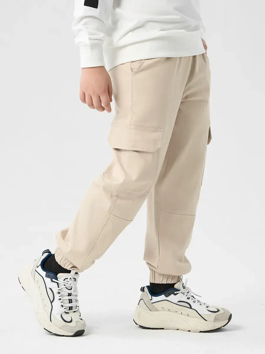 Quần Dài Trẻ Em Kaki Can Ống - Be - 10