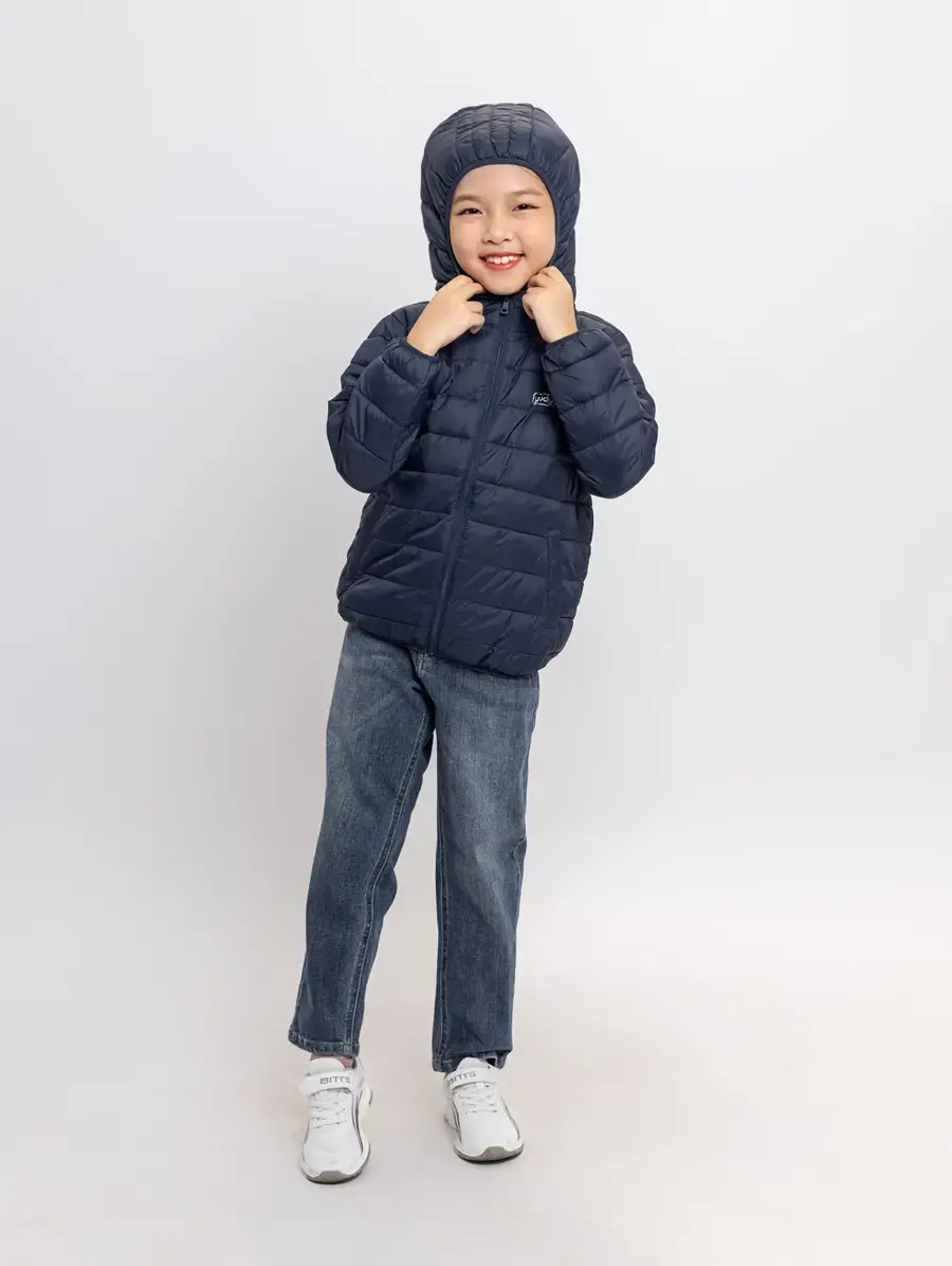 Áo phao kid siêu nhẹ - Tím than - 2