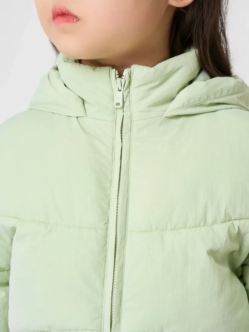 Áo Phao Kid Chần Bông Mũ Liền - Xanh Lá 096 - 110