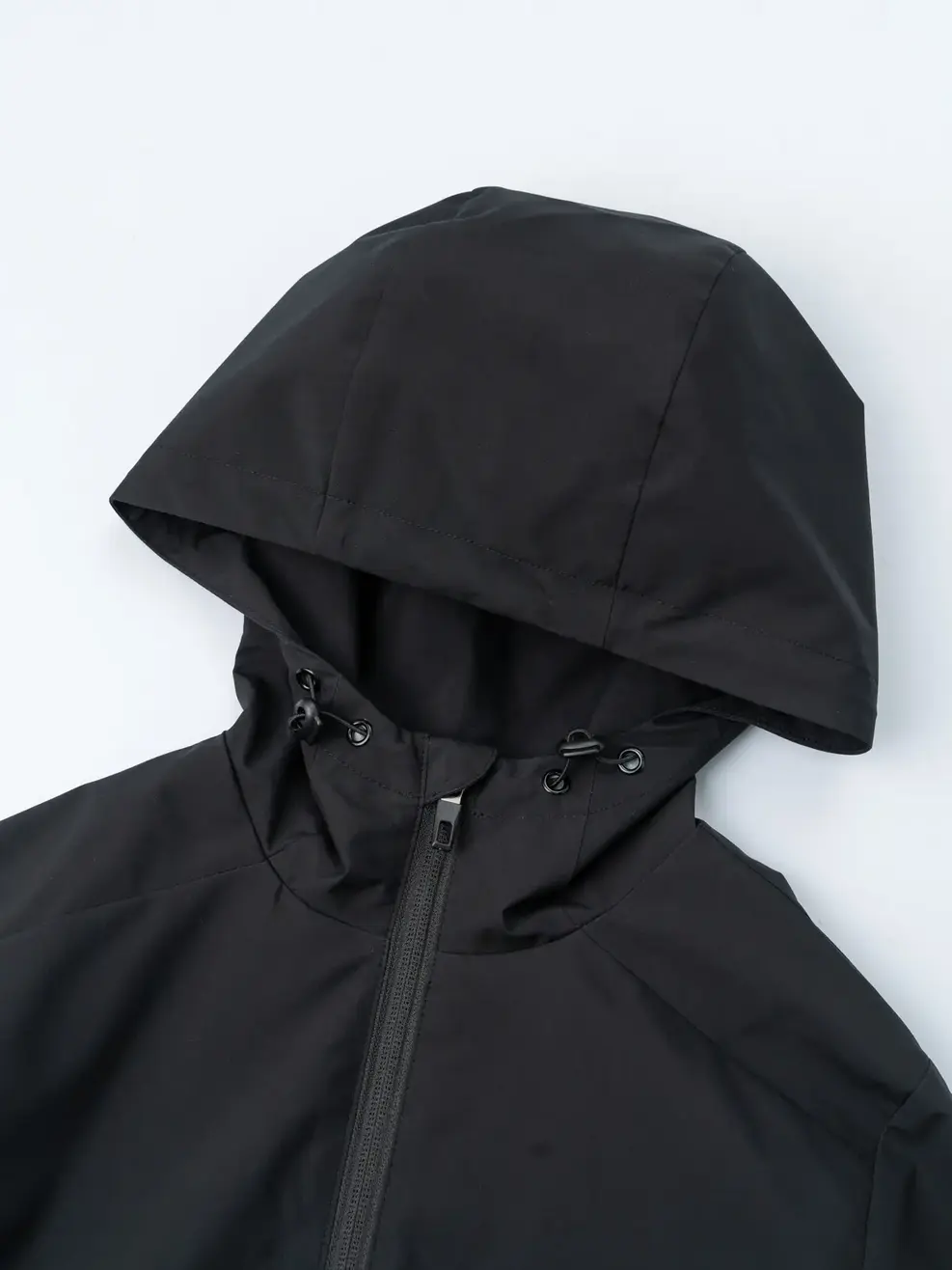 Áo Khoác Nữ Mũ Liền Lót Lông - Đen - XL
