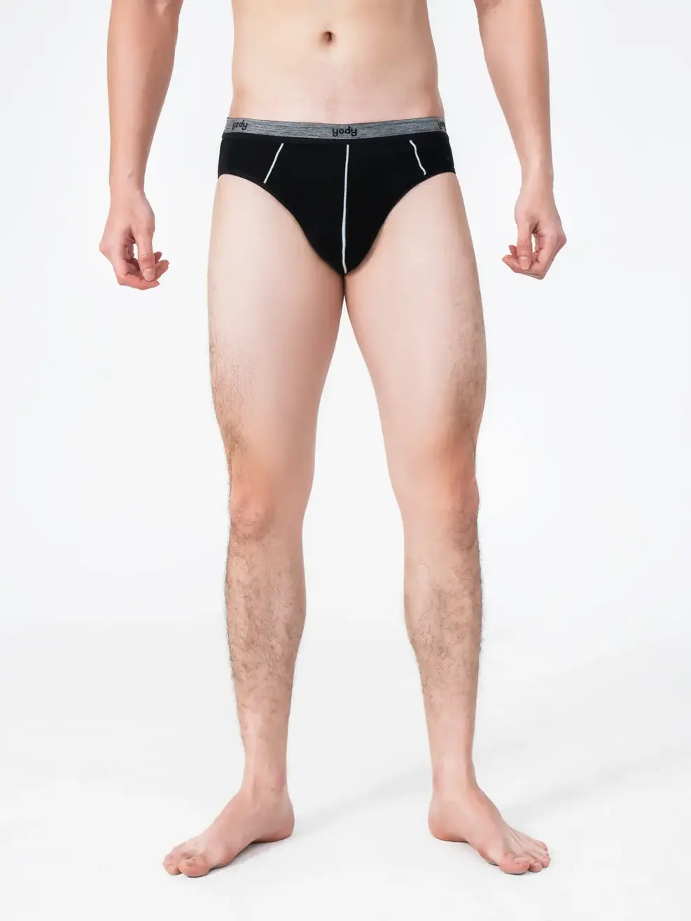 Quần sịp nam briefs bamboo mềm thoáng - Đen - M