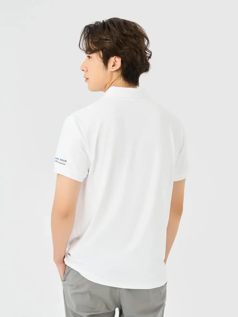 Áo Polo Nam Bạc Hà In Everyday Wear - Trắng - M