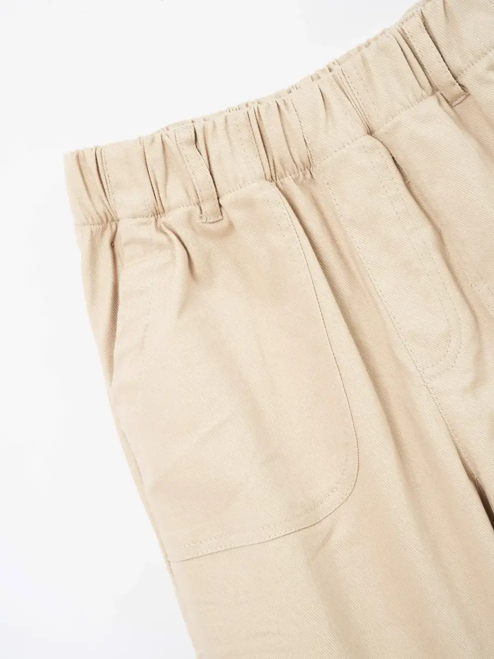 Quần Dài Trẻ Em Kaki Túi Sườn - Be - 2