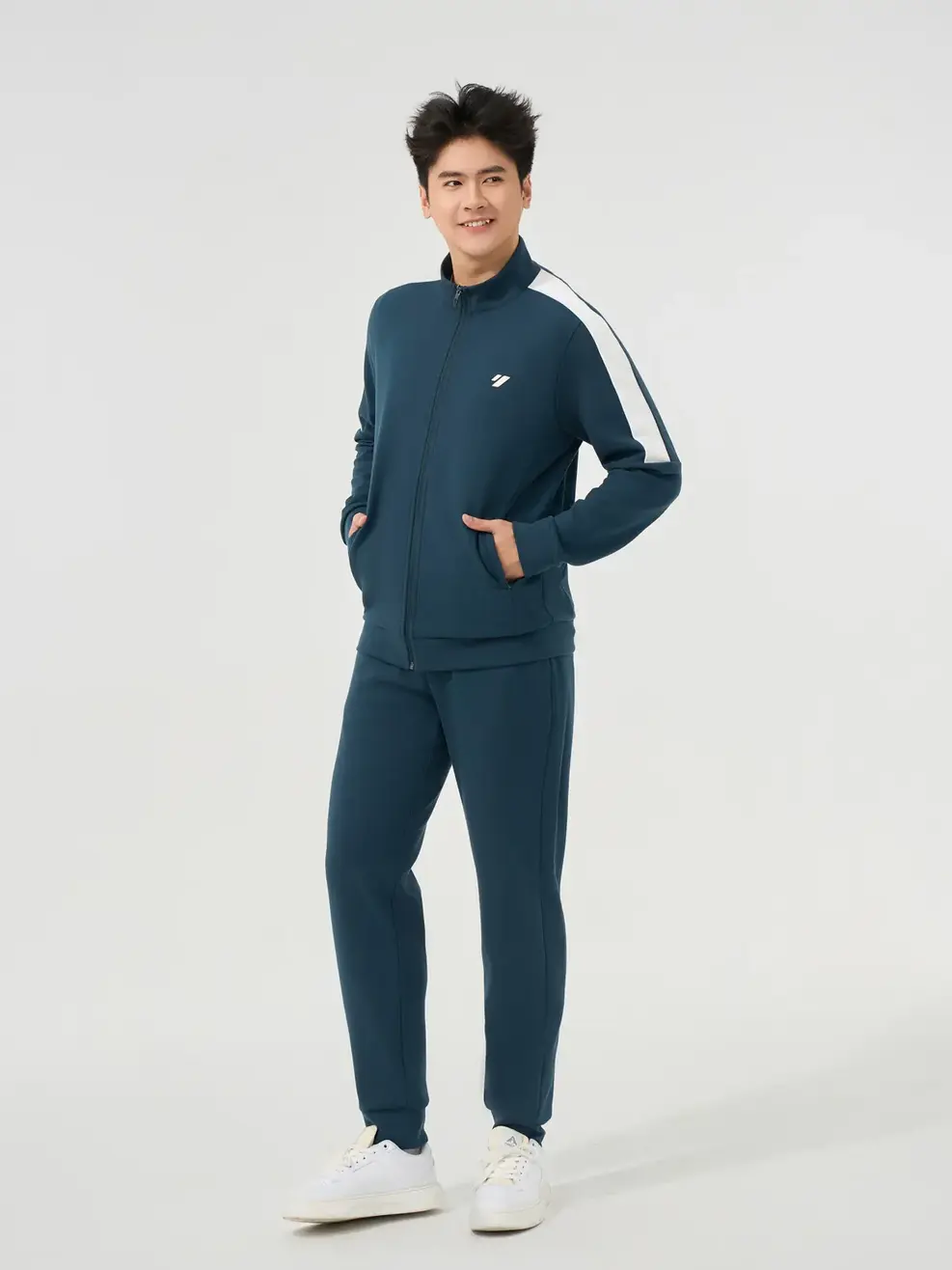 Bộ Đồ Nam Thể Thao Phối Tay - Xanh Ngọc 063 - M