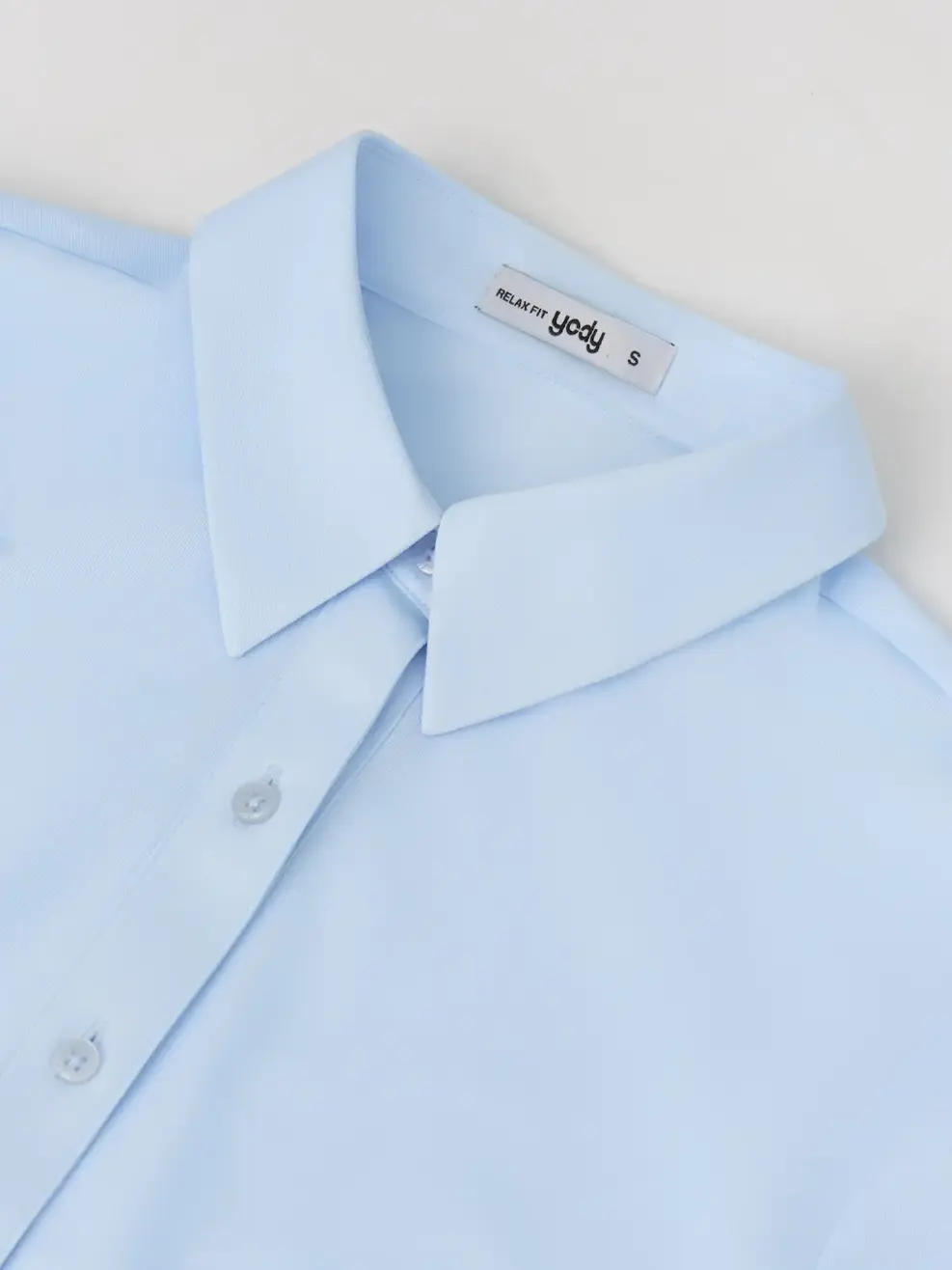 Áo Sơ-mi Ngắn Tay regular essential -  Xanh Da Trời 227 - S