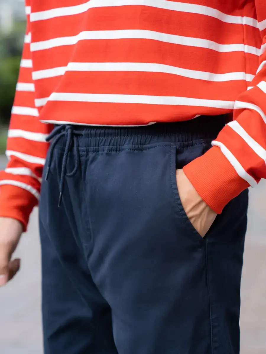 Quần Jogger nam Basic - Tím than
