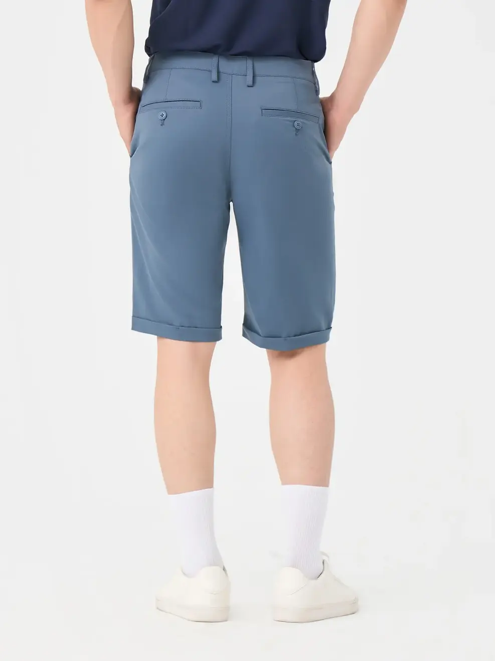 Quần Short Nam Túi Chéo - Xanh nhạt - 29