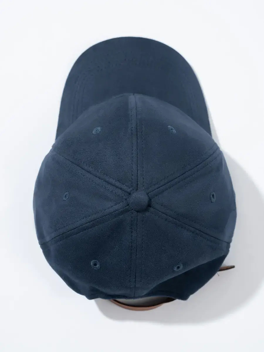 Mũ Nam Trơn Vải Da Lộn - Xanh đen
