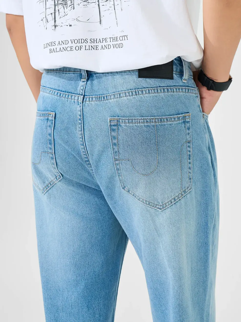 Quần Jeans Nam Straight Denim – Urban Indigo - Màu chàm 003 - 32