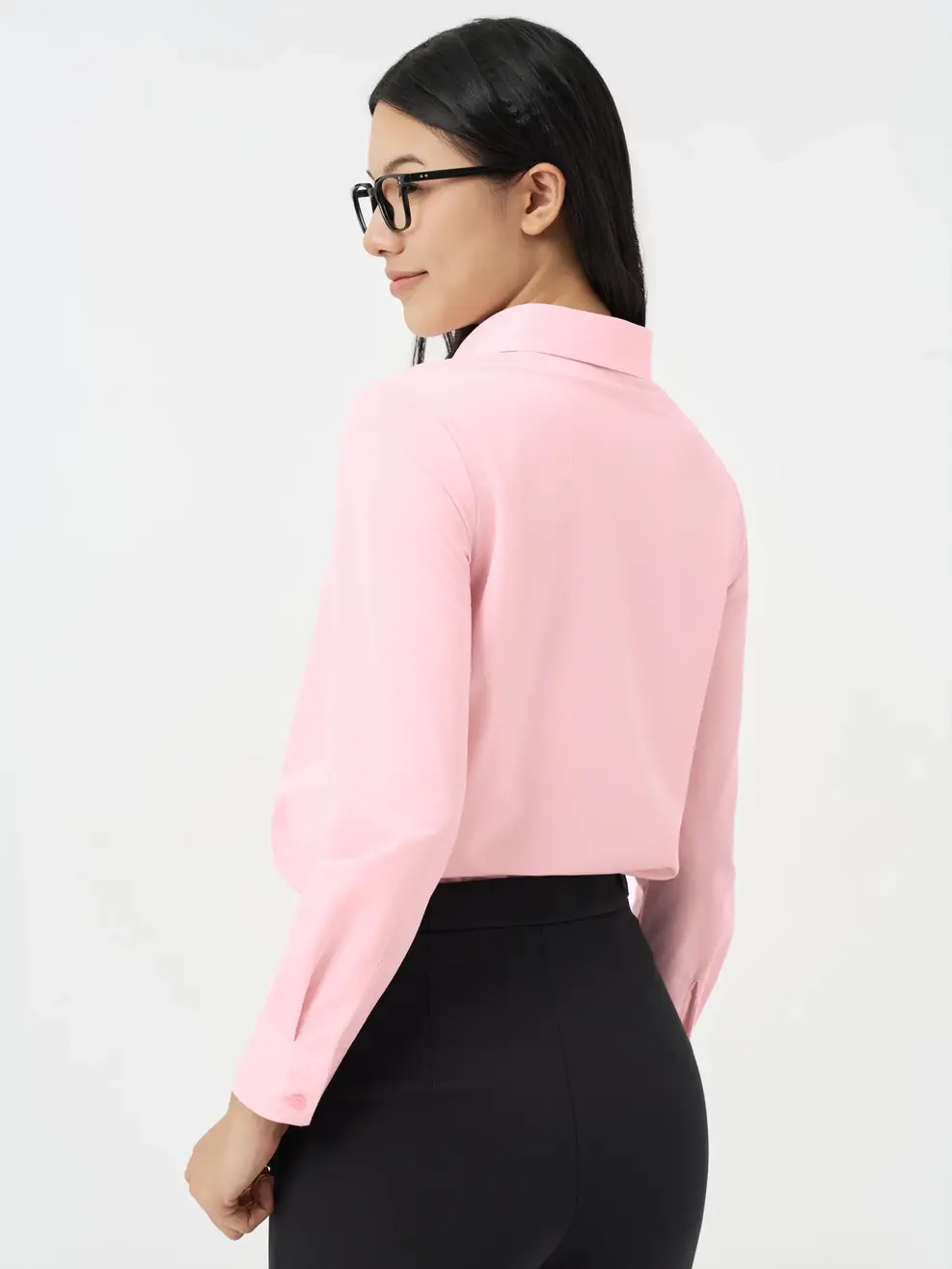 Áo Sơ-mi regular wrap knit essential - Hồng 154 - S