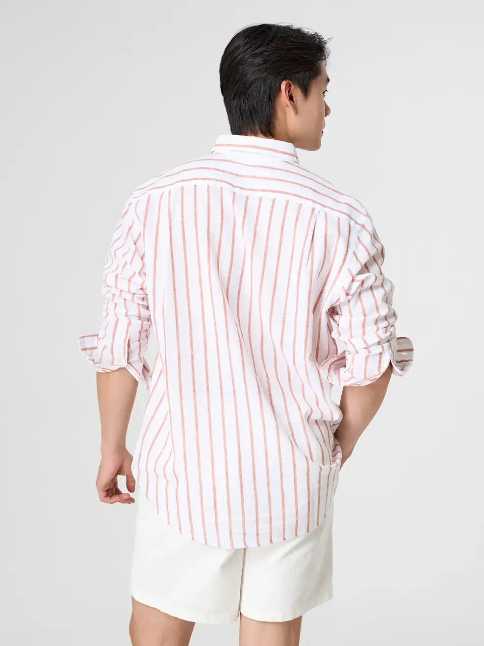 Áo Sơ Mi Nam Dài Tay Kẻ Sọc - Kẻ nâu 103 - M