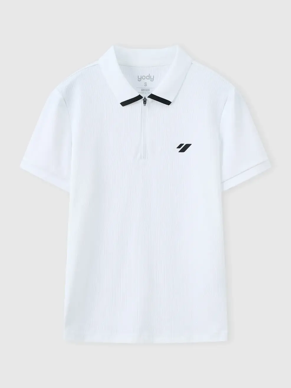 Áo Polo Nữ Slim Có Khóa Kéo - White 004 - XS