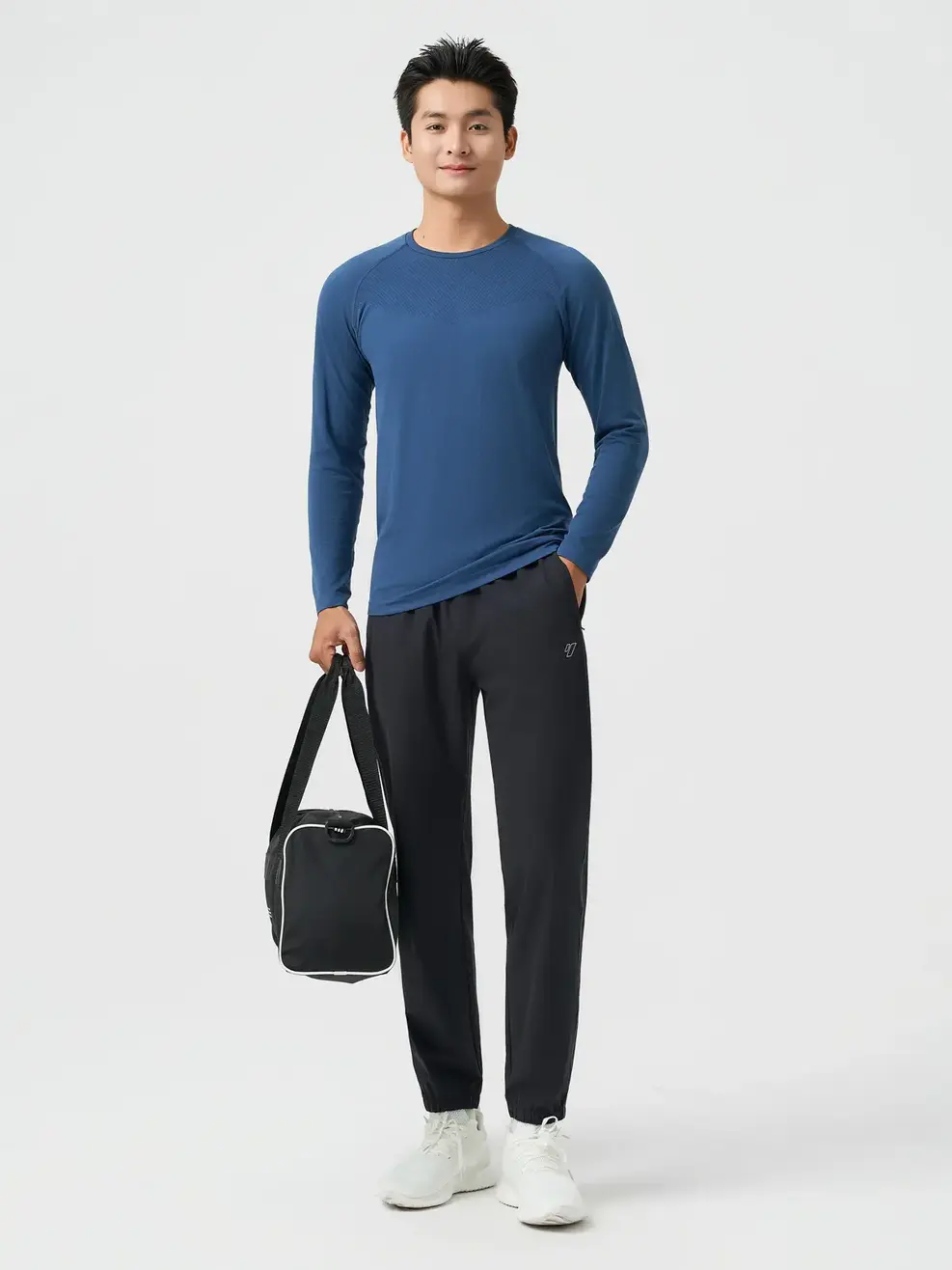 Quần Gió Nam Thể Thao Phối Lé - ĐEN 002 - 29