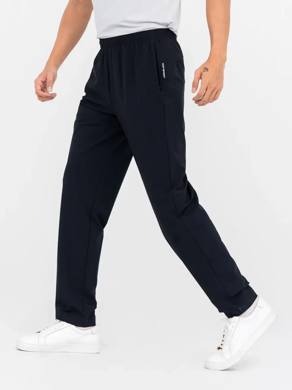 Quần Gió Thể Thao Nam 4 Mùa - Đen - 2XL