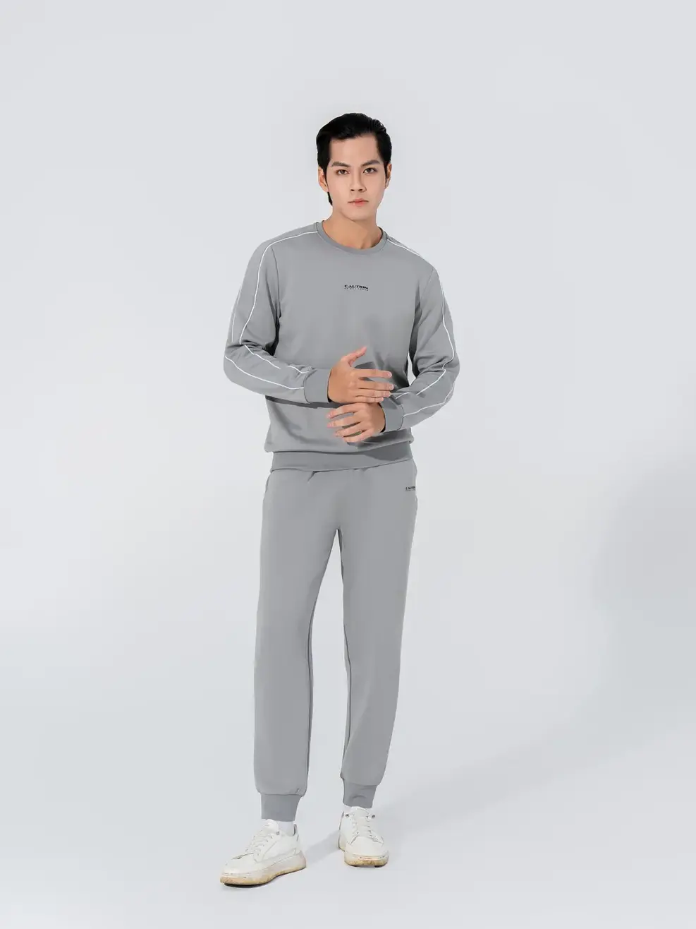 Bô đông nam thể thao in chữ Caution - Ghi Sáng - M