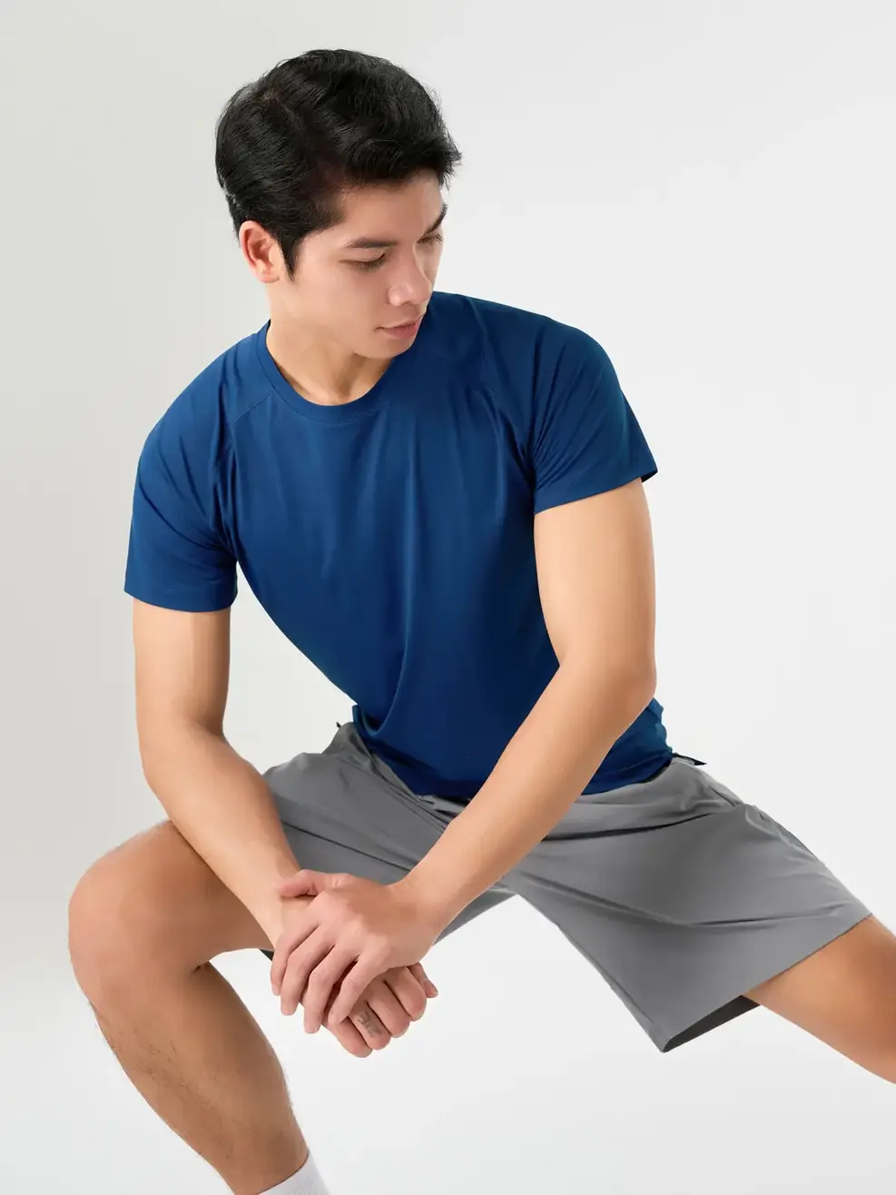 Áo Phông Tay Raglan Dải Chỉ - Navy 013 - M