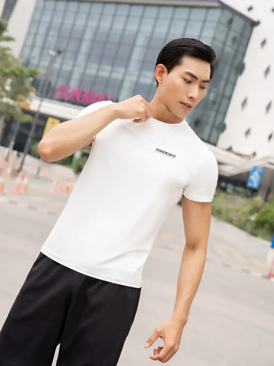 T-shirt thể thao nam Yody sport 5 - Trắng - XL