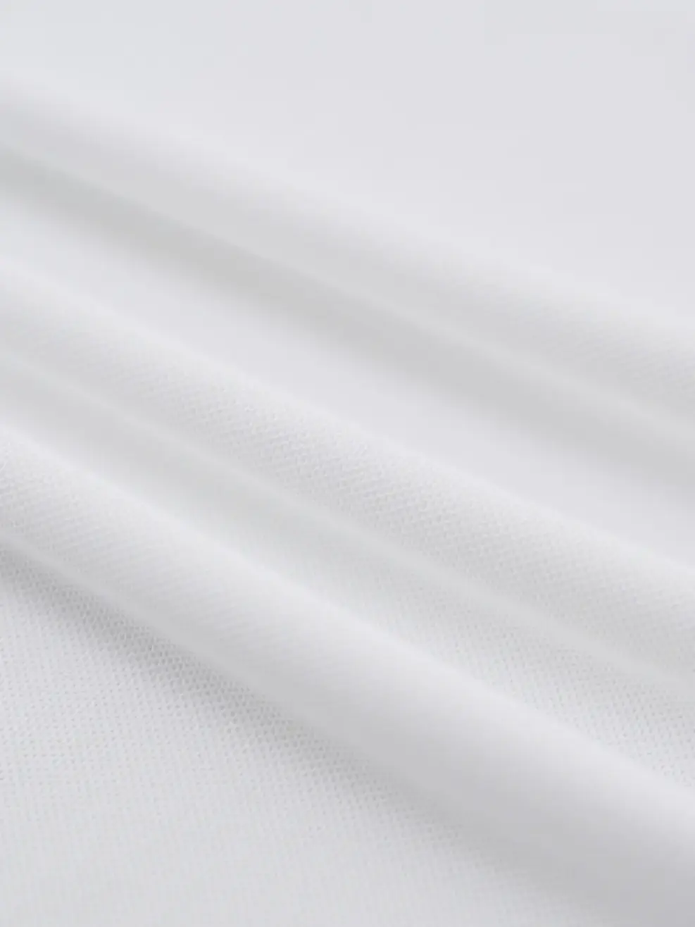 Áo Polo Teen Cổ Ép Có Xẻ Tà - Trắng 001 - 140