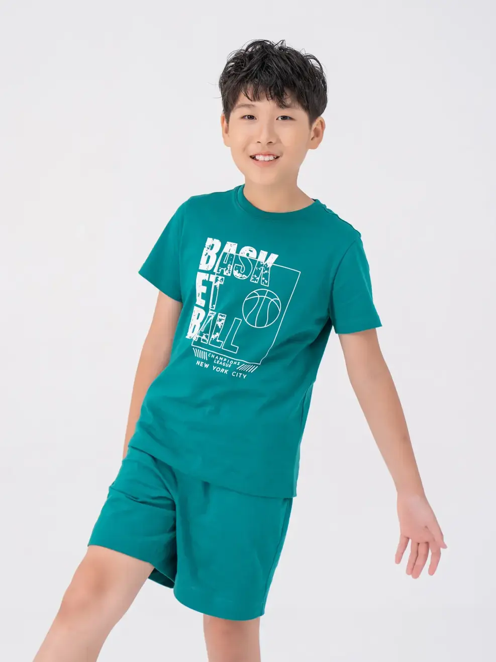 Đồ Bộ Kid In Bask Et Ball Bci - Xanh Lá - 8