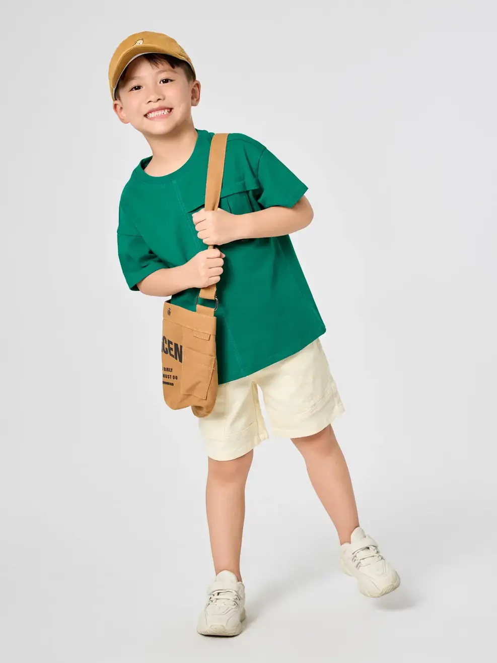 Áo Phông Bé Trai Túi Hộp Có Li - XANH 076 - 2-3