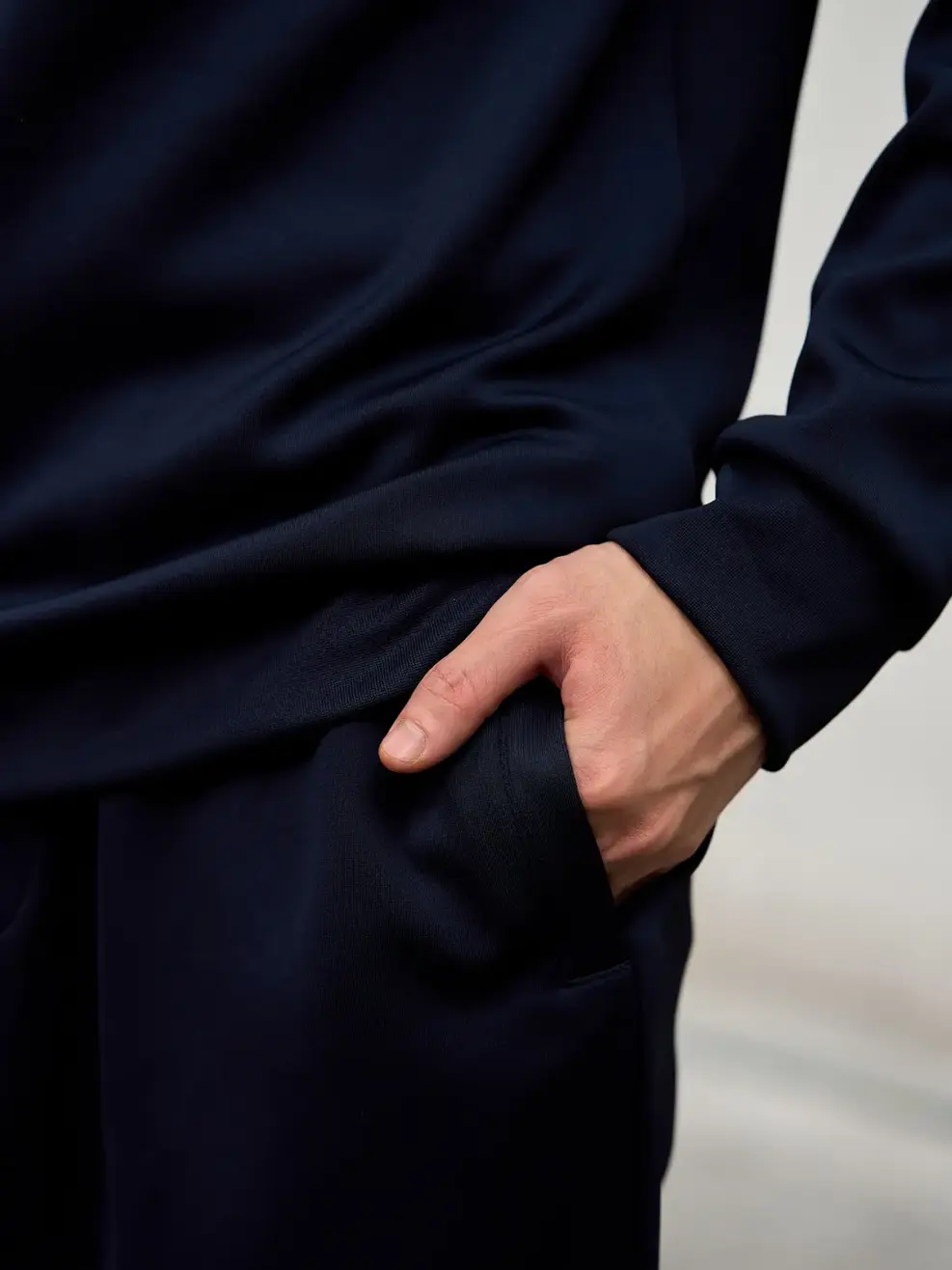 Bộ đông nam in vạch kẻ - Xanh navy - XL