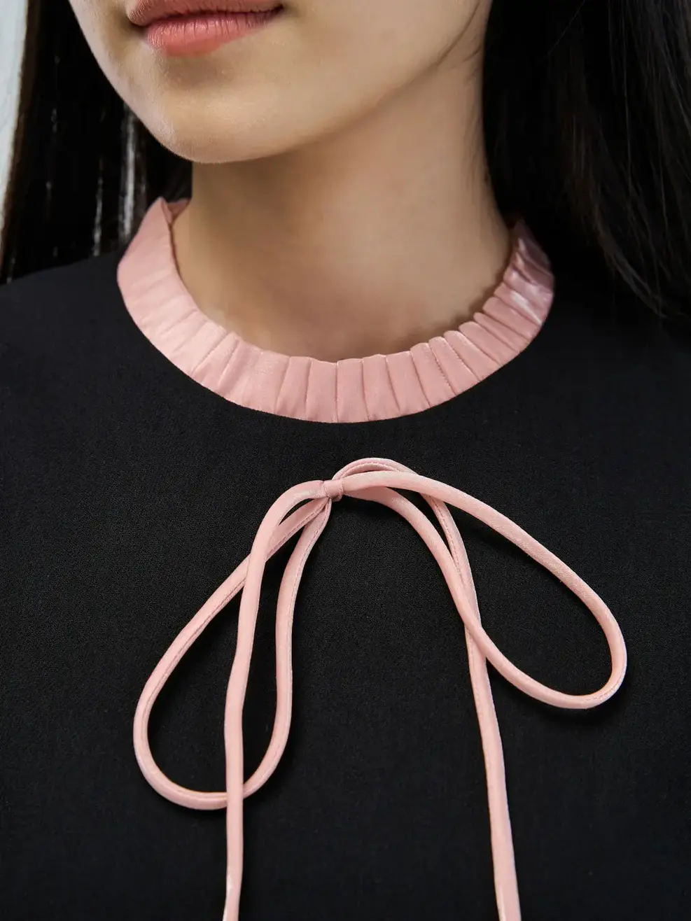 Đầm xòe phối tay - Cam - S