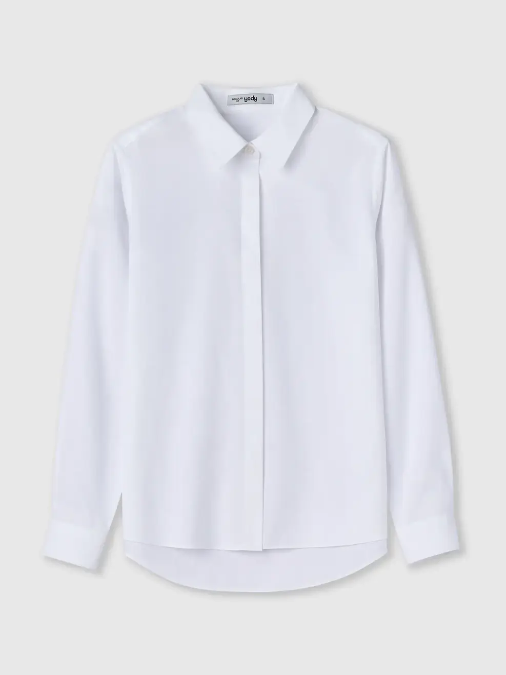 Áo Sơ-mi Regular Fit Cotton Wrinkle Less Essential - Trắng 001 - S