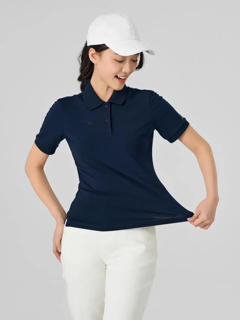 Polo Nữ Yody Sport Run For Health - Tím than - S