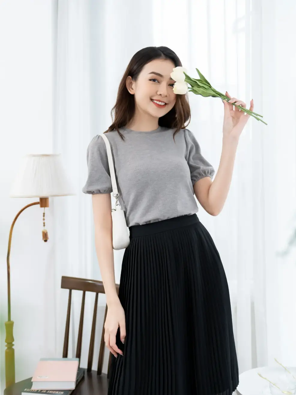 Chân dập ly - Đen - S