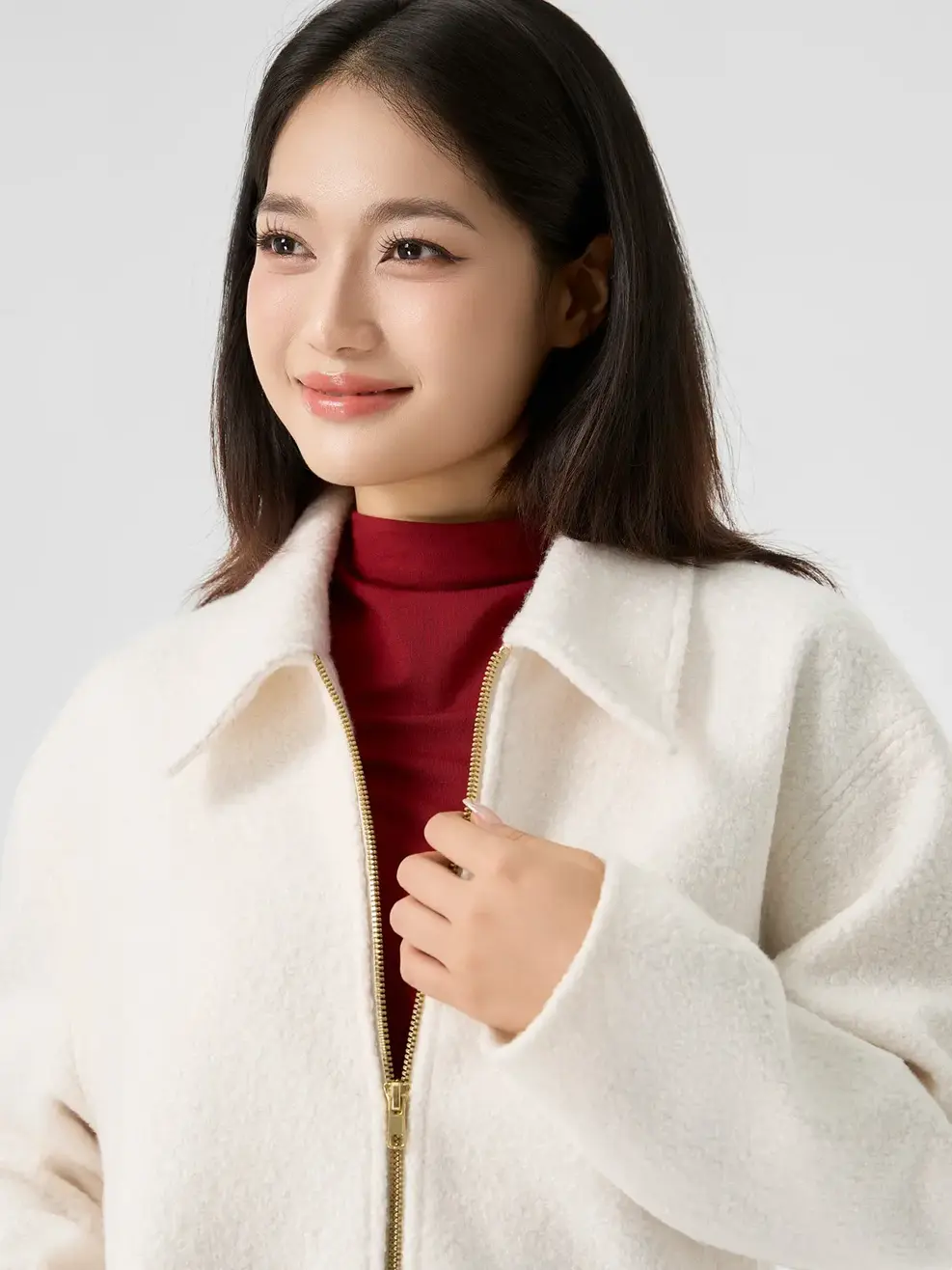 Áo Khoác Bomber Relax Fit - Be 142 - S