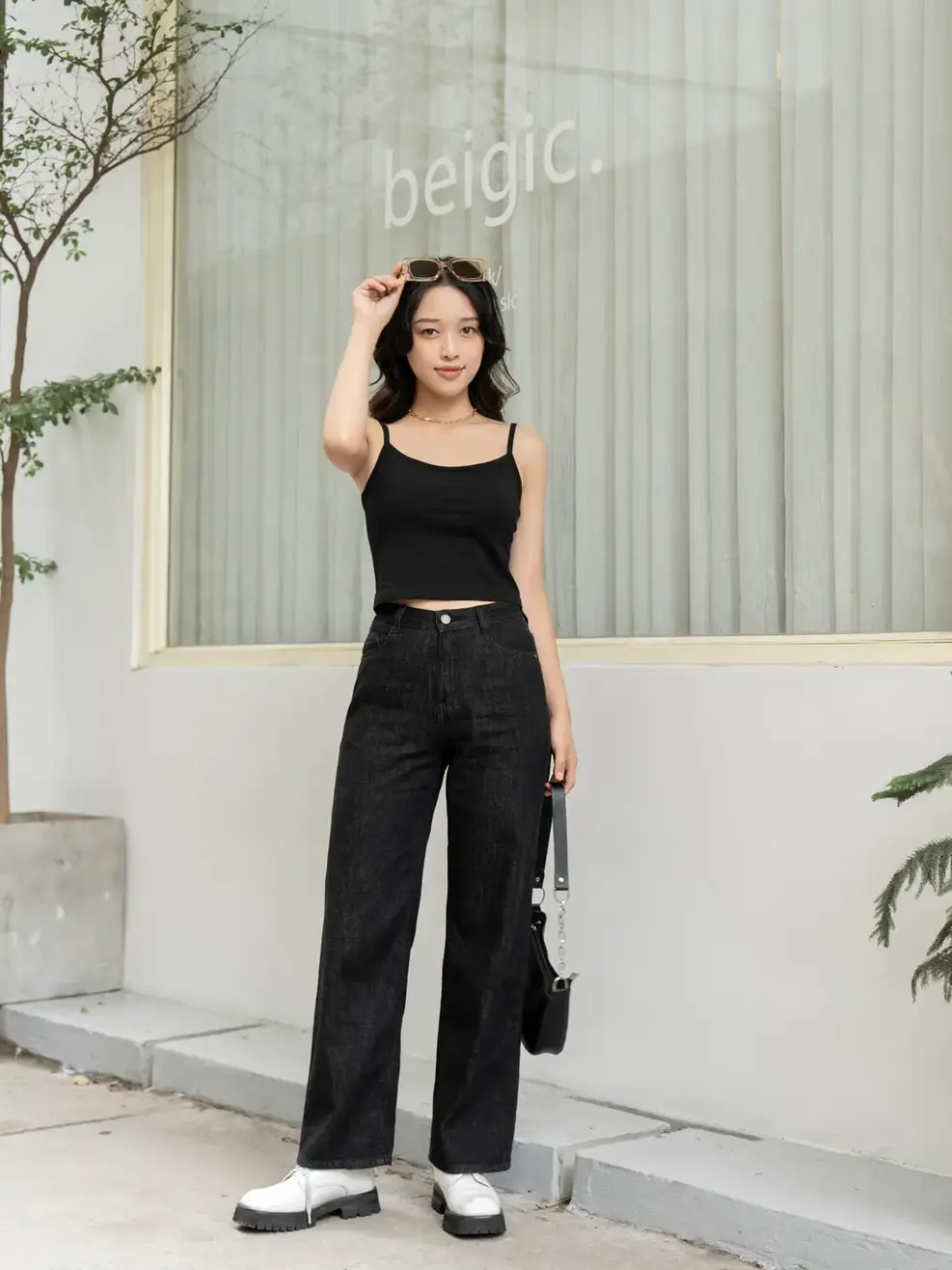 Áo 2 dây nữ cá tính - Đen - S